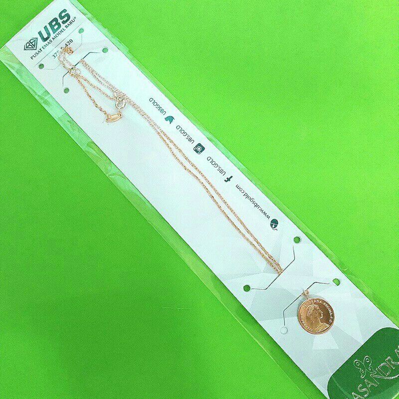 KALUNG EMAS MODEL KOIN DOLLAR COIN UBS KADAR 375 8K