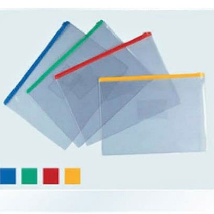

Mantap Zipper Pocket B5 Plastik Bening ( Transparent Data Envelope ) Diskon
