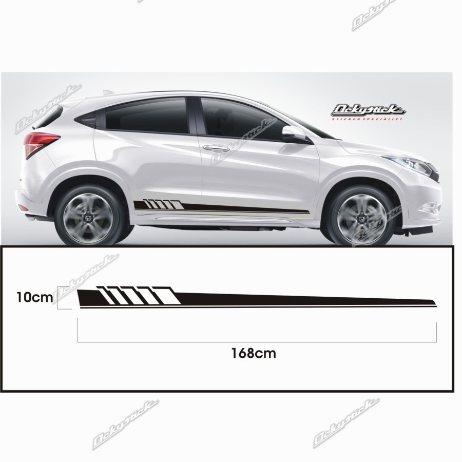 Cutting Stiker HRV Striping body Stiker Mobil Honda Hrv