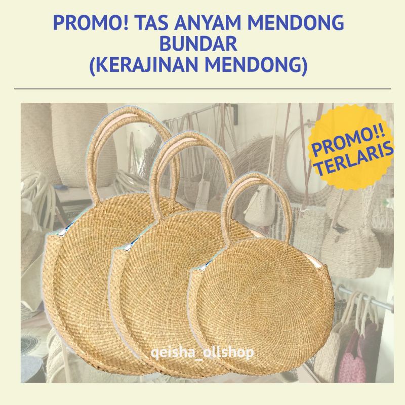 PROMO TAS MENDONG BUNDAR (KERAJINAN MENDONG) KUALITAS EKSPORT