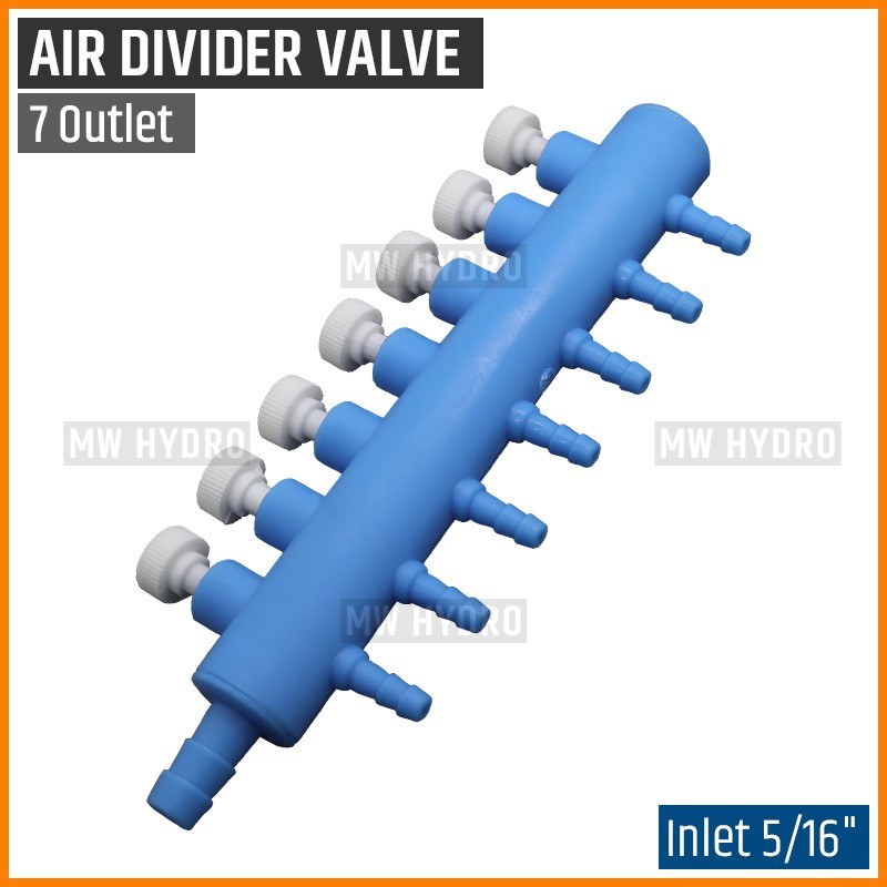 Air Divider Valve 7 Way, Keran Pembagi Udara Aerator Cabang 7