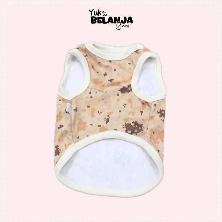 Baju Kucing dan Anjing Army Tank / bahan nyaman size S-XL | Yuk Belanja Gaes!