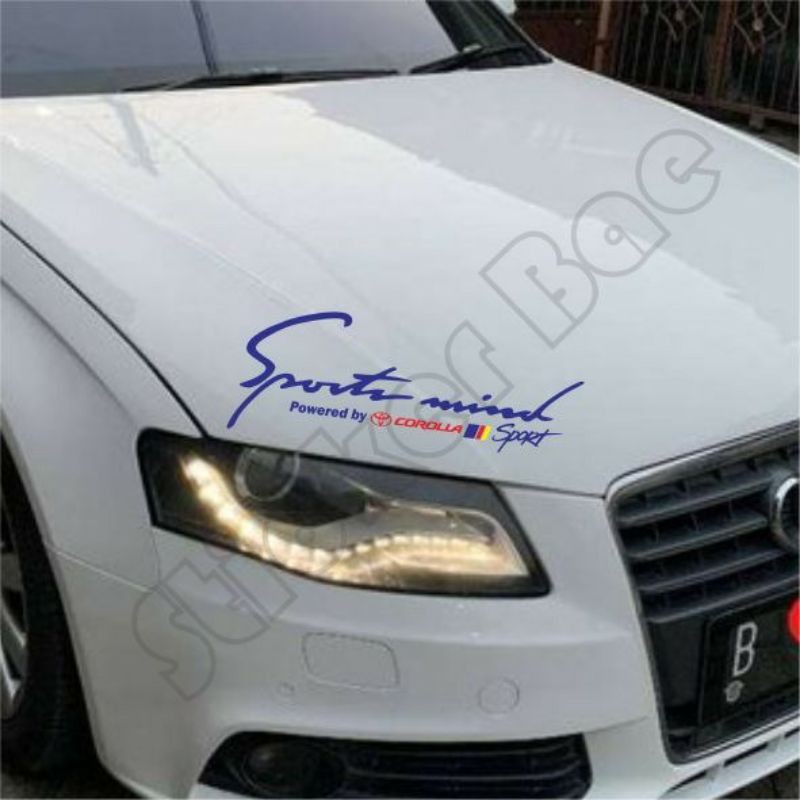 stiker mobil sport mind corola cutting