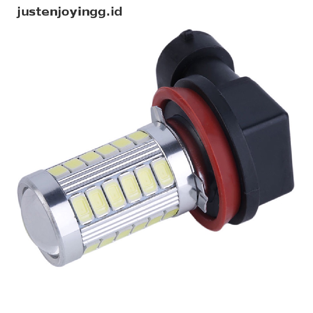 // justenjoyingg.id // 2Pcs Car H8 H11 LED 9005 9006 5630 33SMD Fog Lamp Daytime Running Light Bulb ~