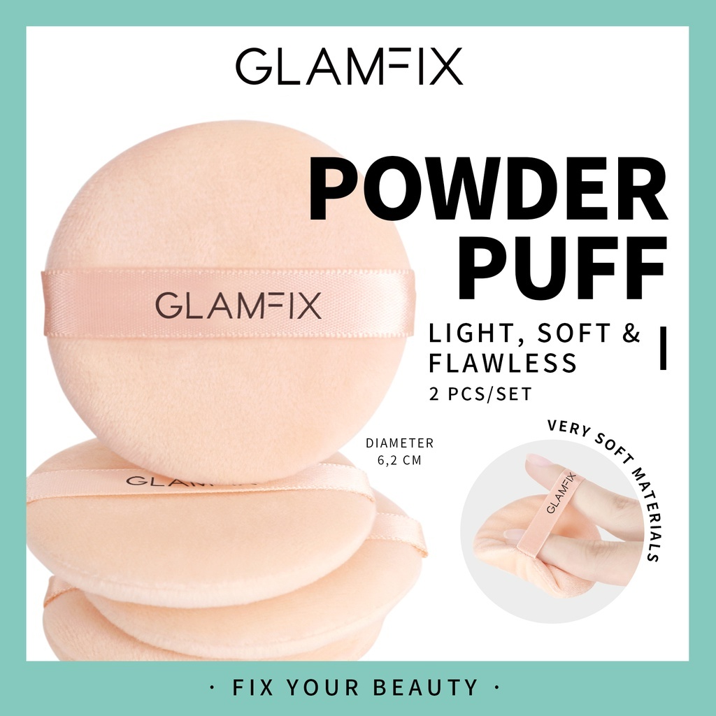 ★ BB ★  GLAMFIX Camelia Loose Powder Puff - Star Compact Sponge Circle - Profesional Air Cushion Puff - Summer Pocket Puff - Powder Puff