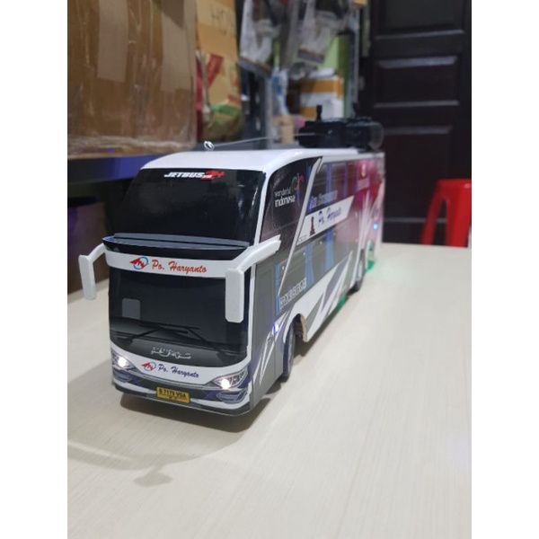 Miniatur Bis Po Haryanto Miniatur Bus HD Haryanto Remote Control Diecast
