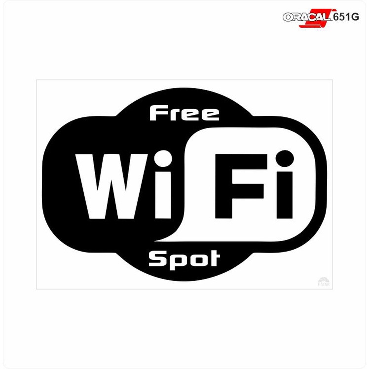 

Free Wifi Cutting Stiker Sign M02