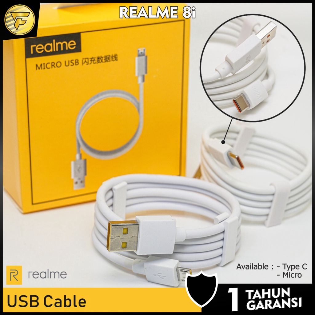 Kabel data Realme Fast Charging Type C Micro USB 1meter kabel cas casan HP original