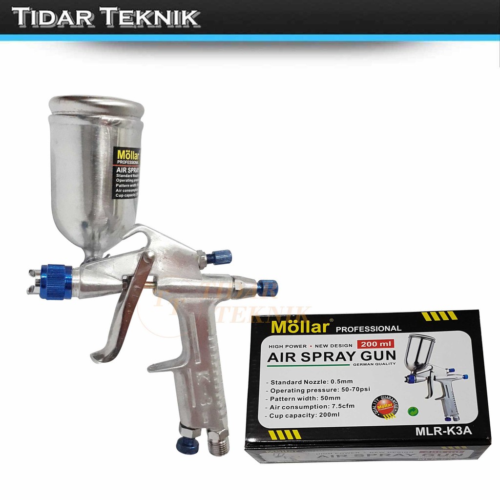 Mollar K3A Spray Gun 0.5mm Nozzle / Spray Gun K-3 ATS K3