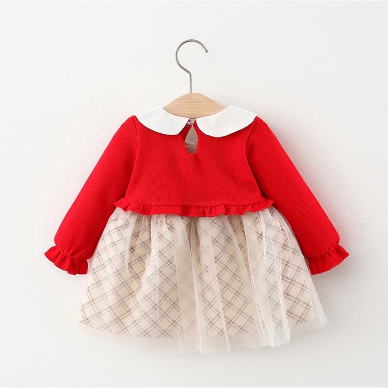 NEW Dress bayi/baju dress anak lengan panjang import motif cherry