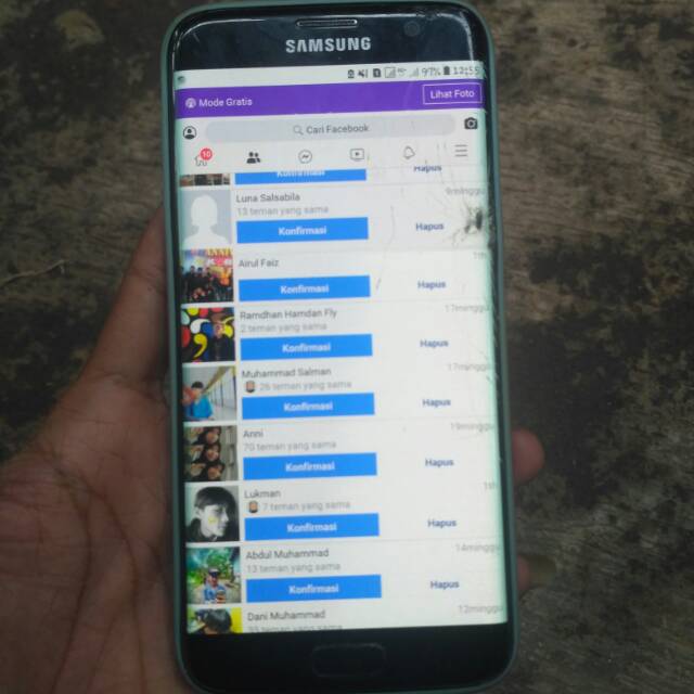 Mesin Samsung s7 edge ORI tipe SM-G935FD RAM 4/128GB