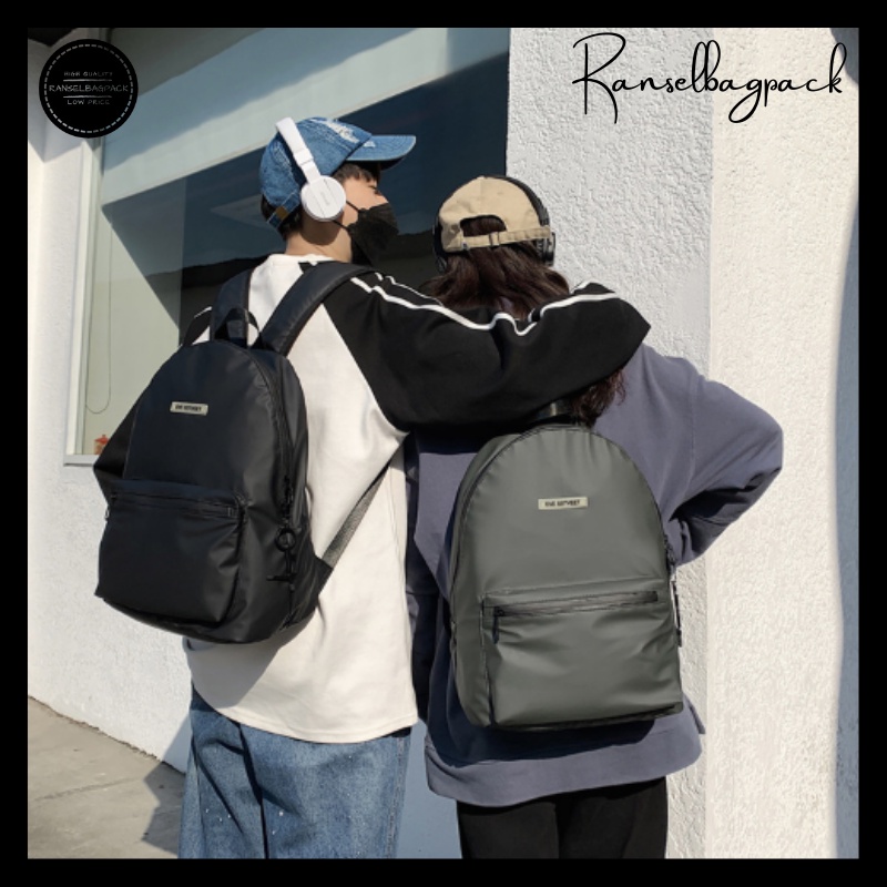 Tas Ransel Pria - Tas Sekolah Remaja Dewasa Kuliah Kerja Traveling Model Korea Fashion Kekinian Terbaru Murah Import Lokal Original Bagus Multifungsi Backpack Punggung Stylish Cowok