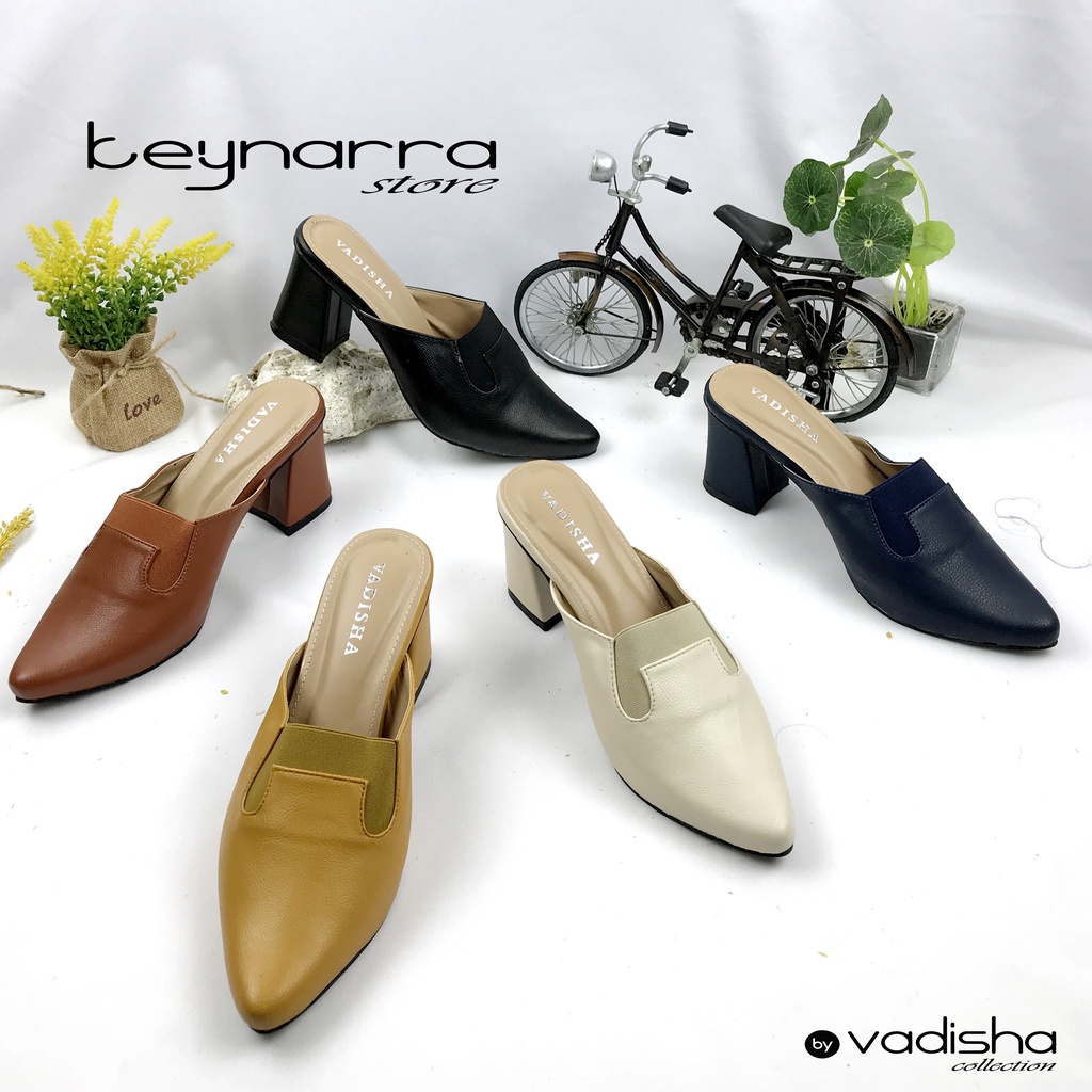 VADISHA DIANI Sendal Wanita, Sendal Heels/ Sendal Hak Tahu 7cm  RR-01 By.Keynarra Store