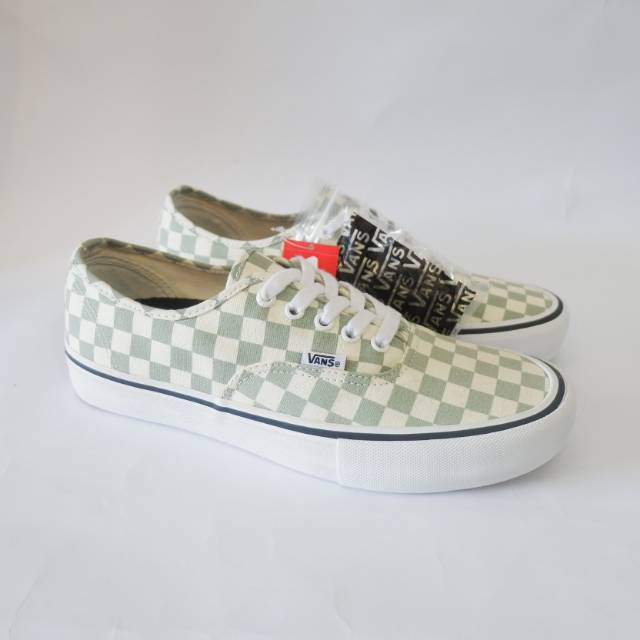 sage checkerboard vans