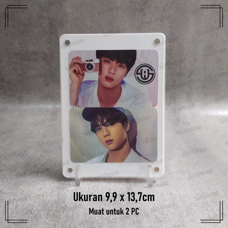 Frame Acrylic 3R Bingkai Foto Akrilik Magnet 13.7x9.9cm Pigura Photo Postcard Photocard PC Kpop