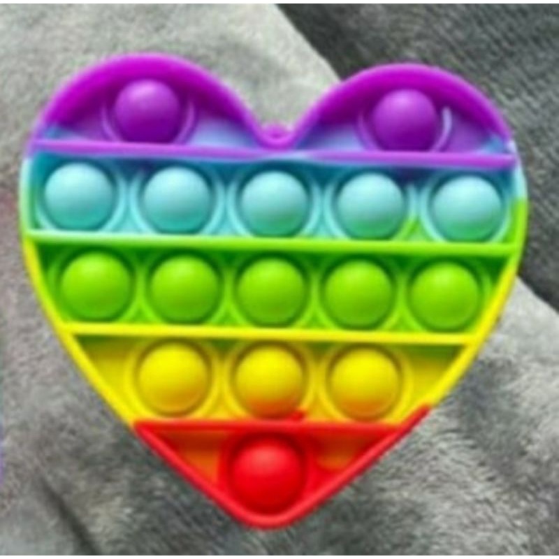 Pop it Rainbow viral /mainan ank-LOVE TERANG