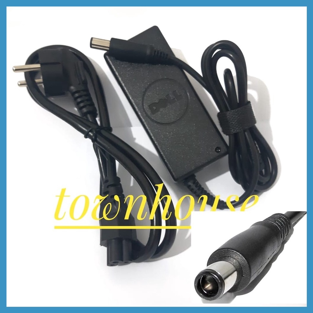 Adaptor Charger Laptop Dell 19.5V 3.34A 65W Ac Adapter for Dell Laptop Computer Charger/Notebook PC Power Cord Supply Source Plug Connector Size: 7.4x5.0mm