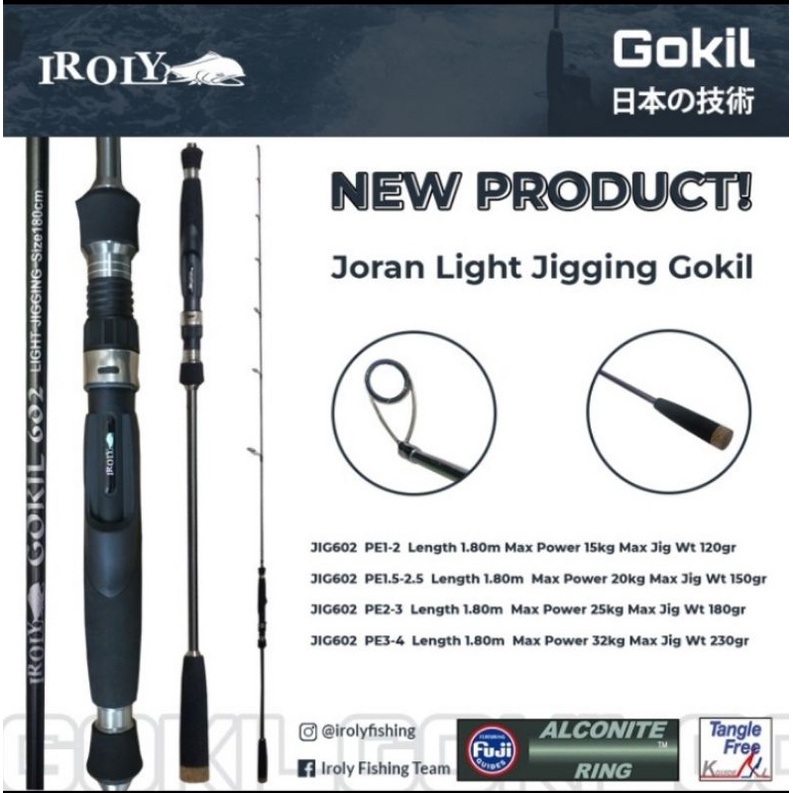 Joran Light Jigging Iroly Gokil 602/180cm