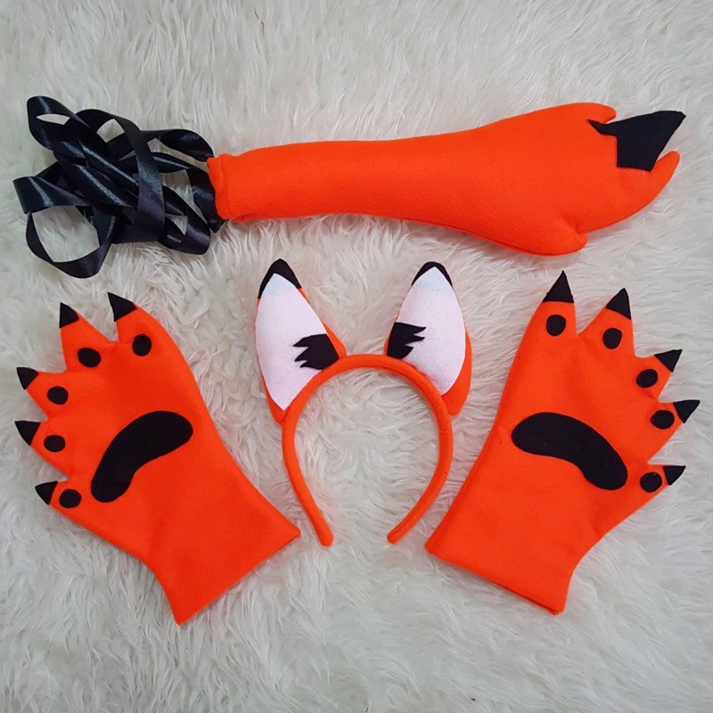 Topeng Serigala Wolf Topeng Rubah Fox Kostum Rubah Bando srigala Bando Rubah Hewan Swiper Cosplay Rubah Cosplay Srigala Kostum Serigala