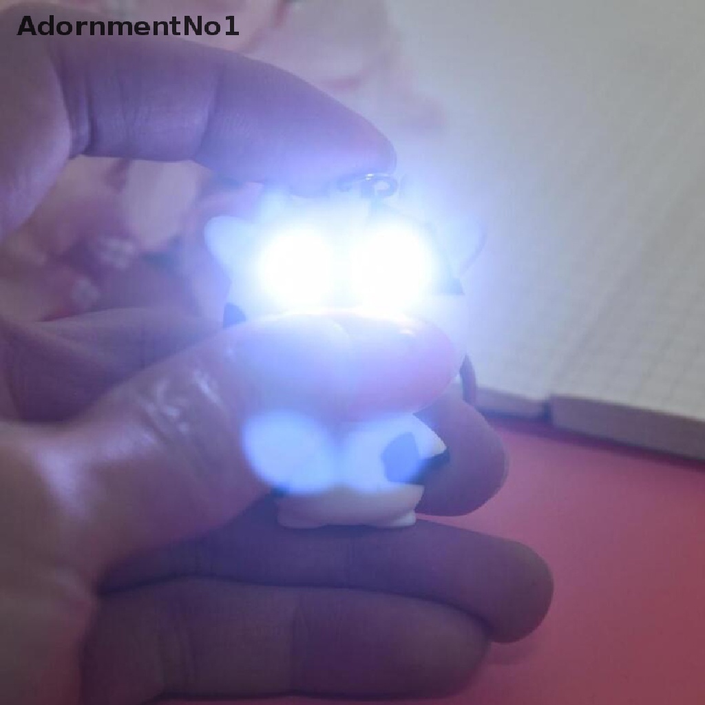 (AdornmentNo1) Mainan Senter LED Mini Bentuk Sapi Dengan Suara Untuk Anak