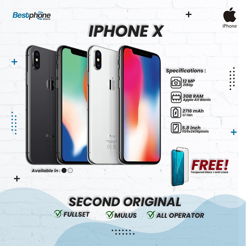 Jual IPhone X 256Gb Second Original 100% Fullset - IPhone Bekas ...