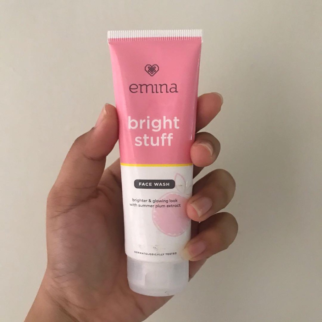 BPOM Emina Bright Stuff Face Wash 100ml - Pembersih Wajah Foam Mencerahkan