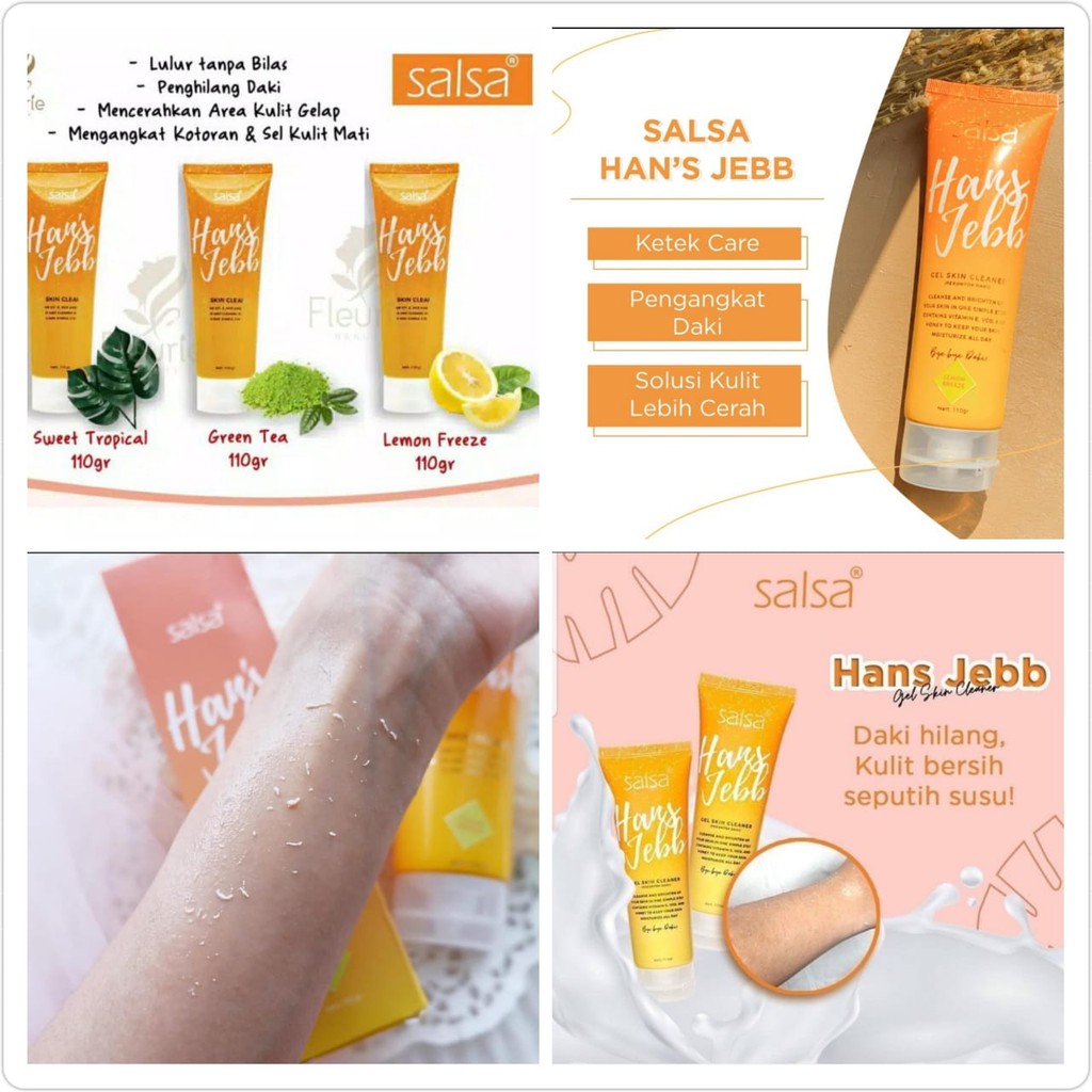 SALSA HANSJEBB HANS JEBB PEELING GEL PERONTOK DAKI LULUR TANPA BILAS ORIGINAL