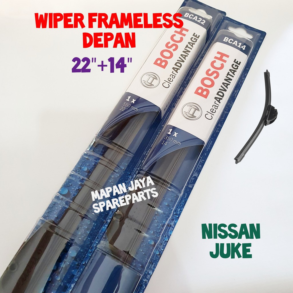 BOSCH WIPER DEPAN - JUKE / MARCH (FRAMELESS)