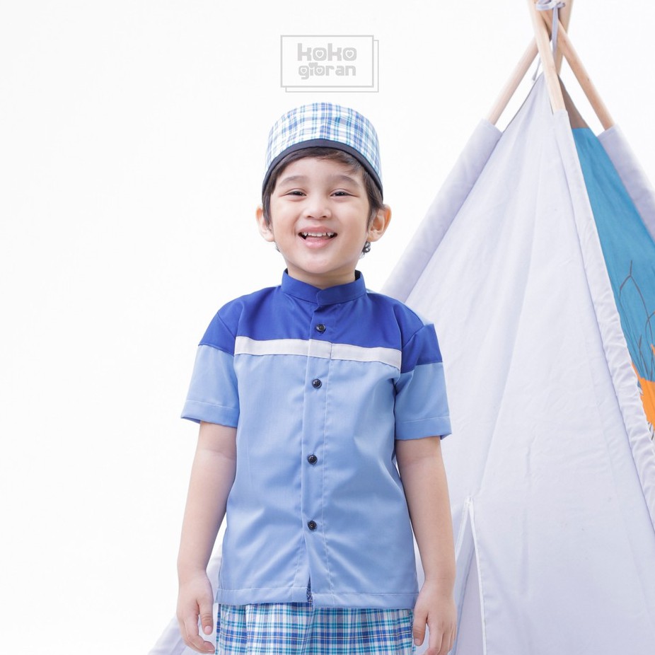 Baju Koko Zayyid / Baju Koko Anak Warna Biru / Baju Koko Anak / Baju Koko Warna Biru / Baju Koko Ana