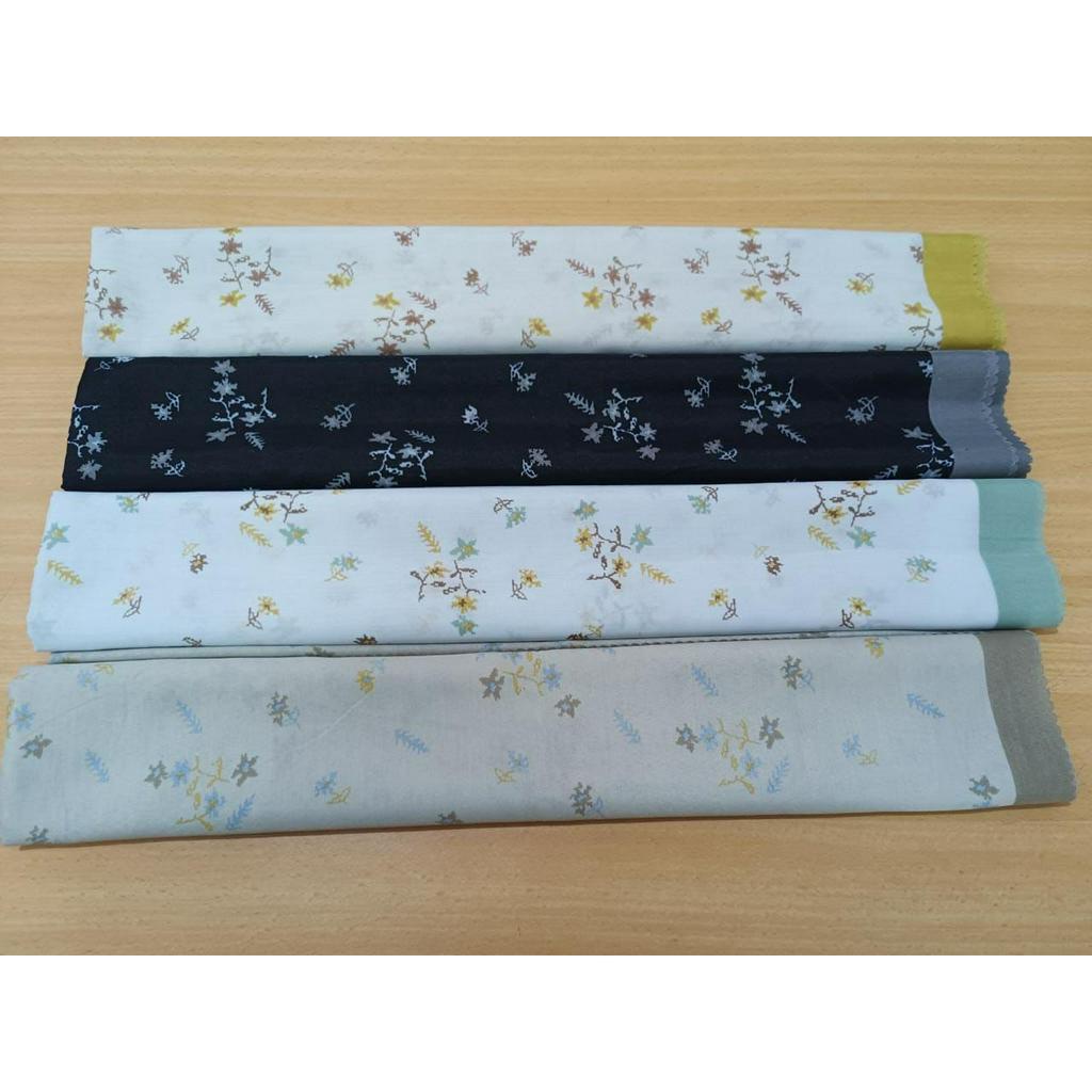 SADEAN HIJAB VOAL MOTIF BUNGA SERIS//DENAY MOTIF PREMIUM HIJAB SEGIEMPAT MOTIF SERAGAM BISA COD