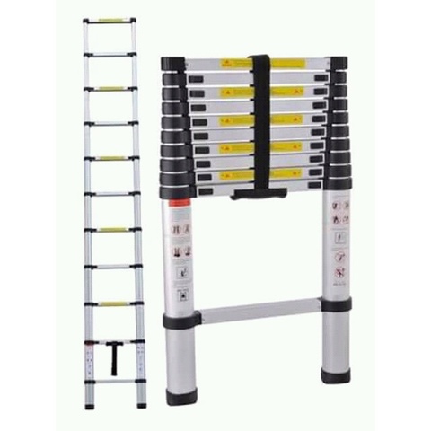 JKM Tangga Lipat Aluminium Teleskopik 4,1M Single Telescopic Ladder 4,1 M