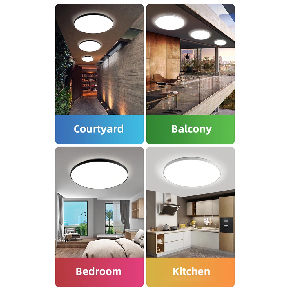 Lampu LED Plafon Modern Ceiling Light 40W 38cm Cool White -- SUOM