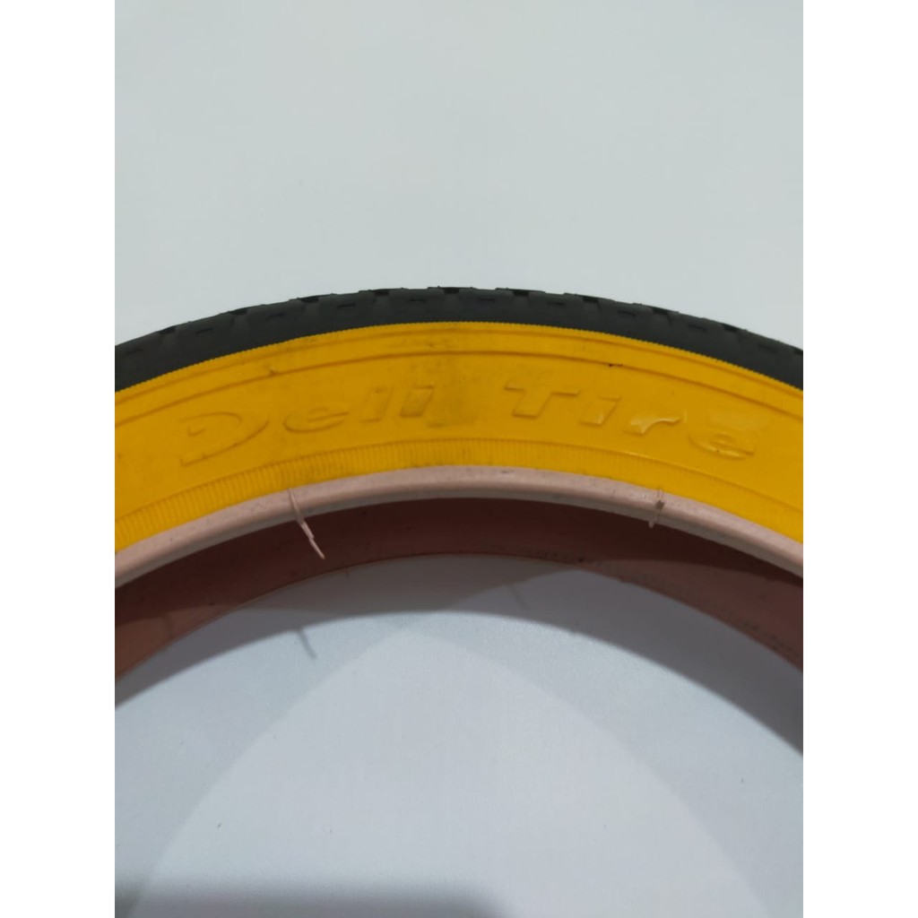 Swallow Ban luar 12 1/2 x 1.75 list kuning sepeda anak