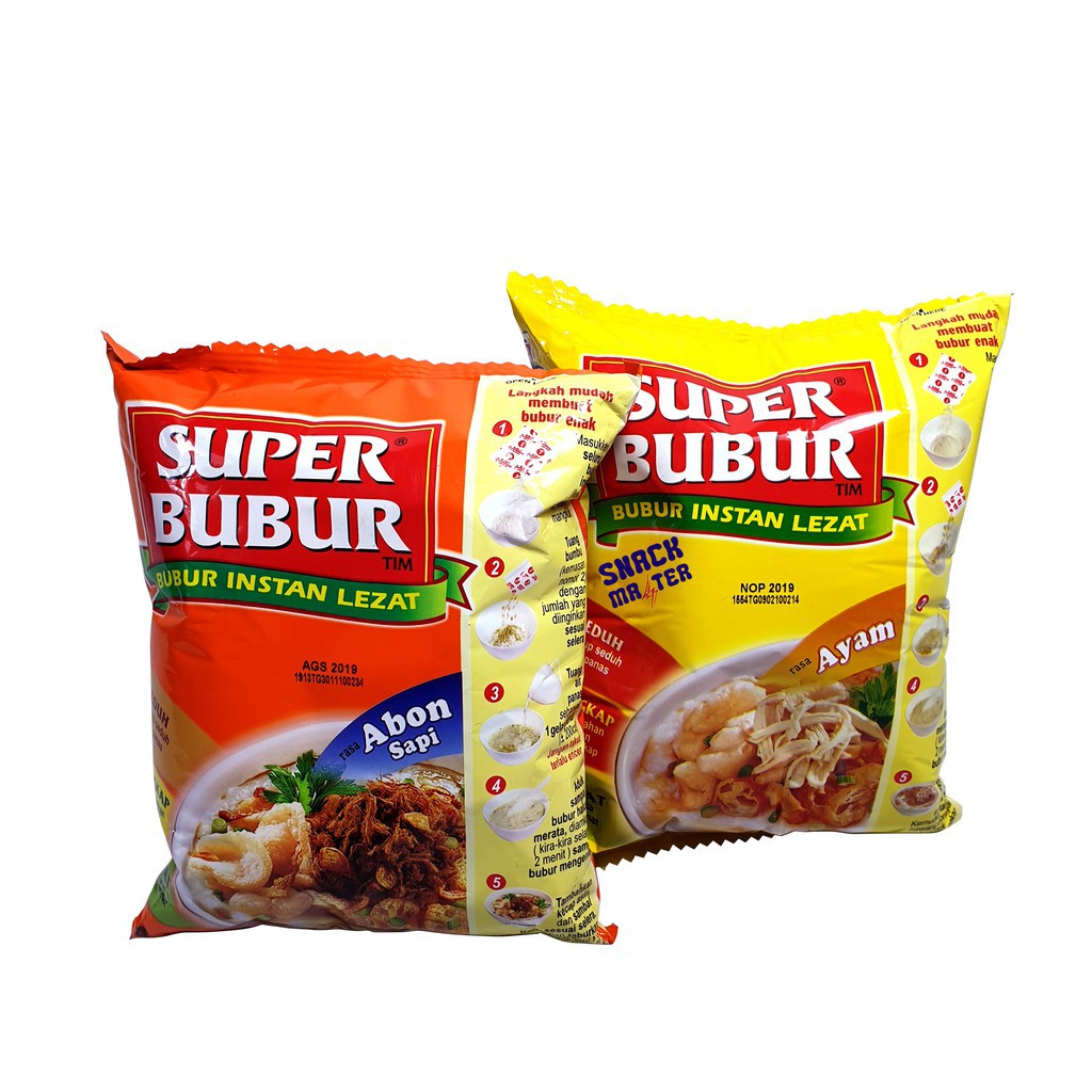 

Super Bubur Instan Rasa Ayam / Abon Sapi 45gram / bubur instant / sarapan