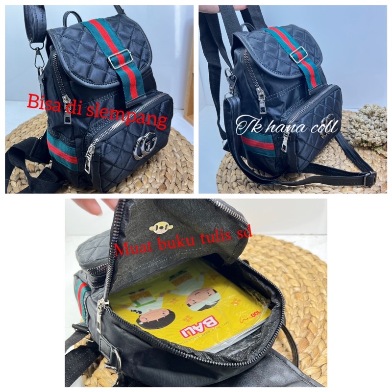 TAS RANSEL SEKOLAH KHUSUS HUTAM MODEL RENDOM UK 27x36CM