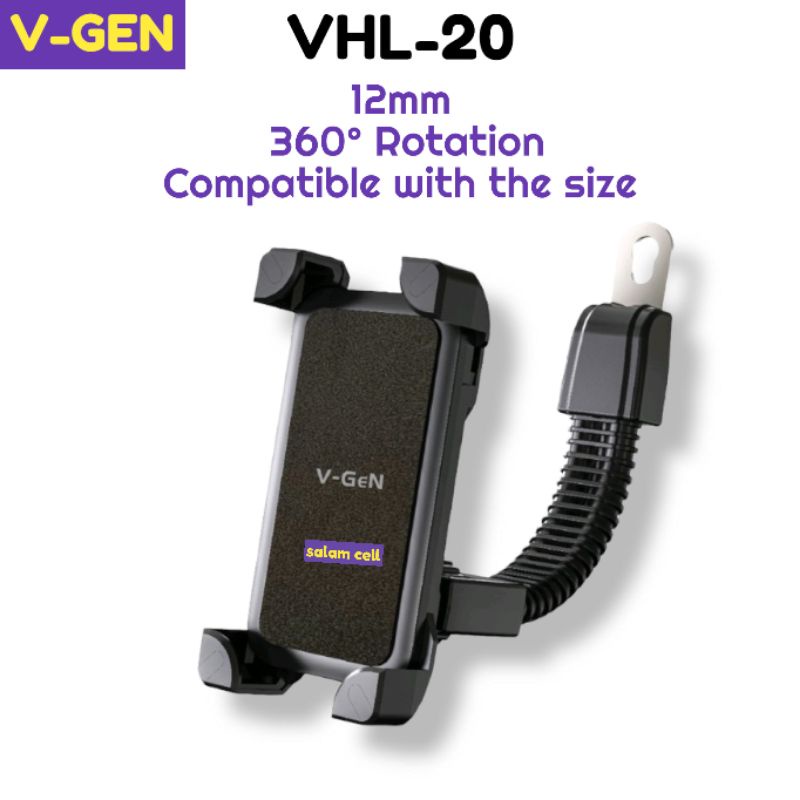 Dudukan Hp Holder  motor V-GEN VHL20 Original Vgen Garansi Resmi