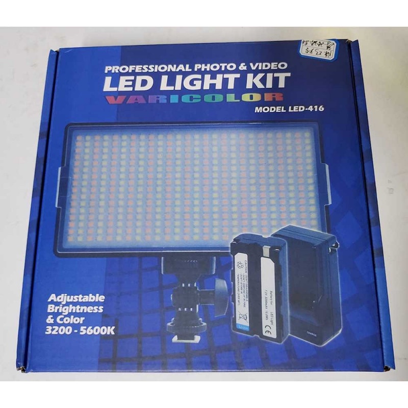 Lampu LED Kamera DSLR Foto Video 416 LED 30W Perlengkapan Studio