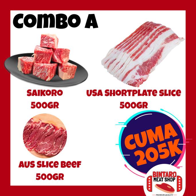 

COMBO A 500GR - SAIKORO, USA SHORTPLATE, AUS BEEF SLICE FSDGDF252