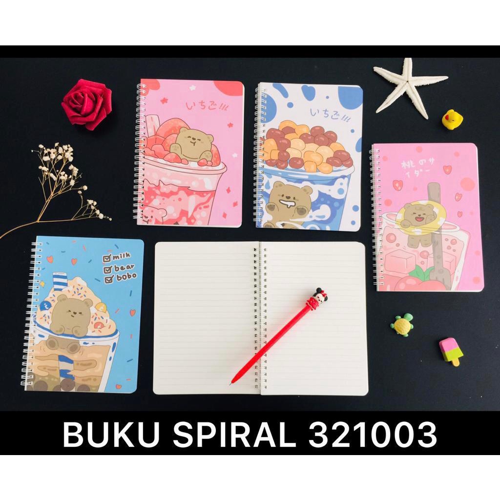 

BUKU TULIS SPIRAL HARD COVER UKURAN A5 KARAKTER DRINK ISI 96 HALAMAN XQ1003
