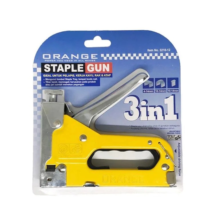 ORANGE STAPLE GUN 3 IN 1 / STAPLE TEMBAK / STAPLES JOK / HEKTER ORANGE 3 IN 1