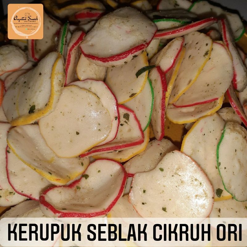 

Kerupuk Seblak Cikruh Original Daun Jeruk Khas Tasikmalaya