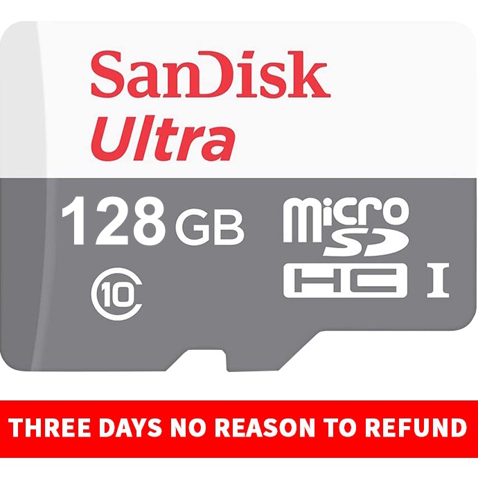 【100% ORI】 Memory Card 16/32/64/128/256/512GB 100Mbps CLASS 10 MicroSD Kartu Garansi Lifetime