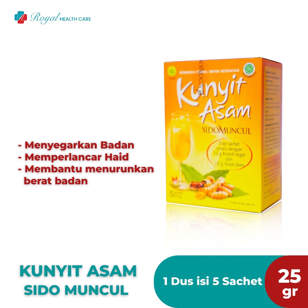 KUNYIT ASAM BOX 5 SACHET untuk Menyegarkan Badan dan Melancarkan Haid