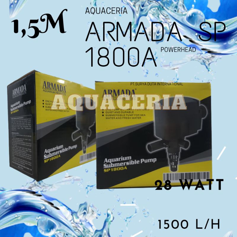 armada 1800 A power head pompa celup aquarium ikan hias..