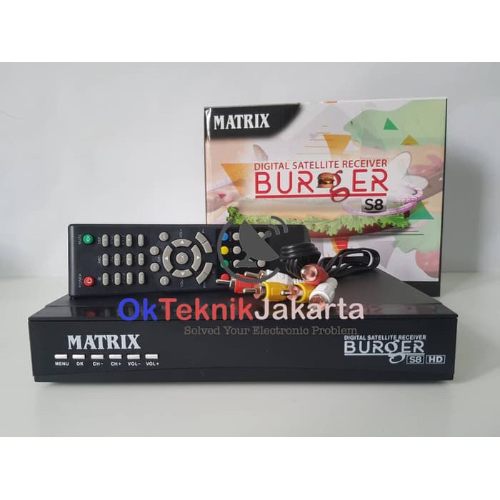 Promo Receiver Parabola Matrix Burger S8 New 2018 Berkualitas
