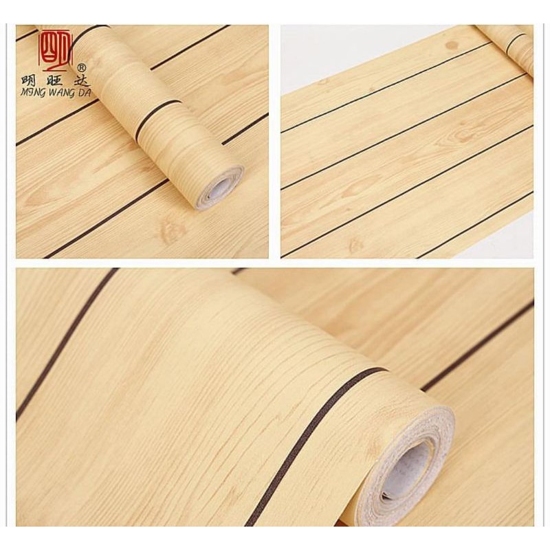 WALLPAPER MURAH MOTIF KAYU MUDA