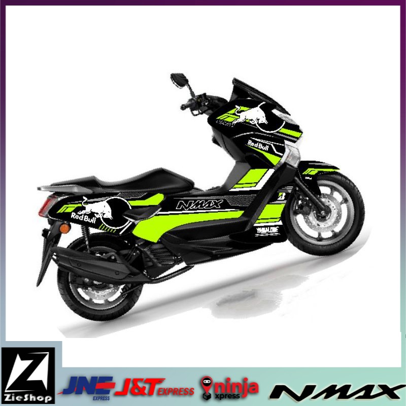 Decal motor nmax full body motuf red bull Striping nmax murah bahan graftac