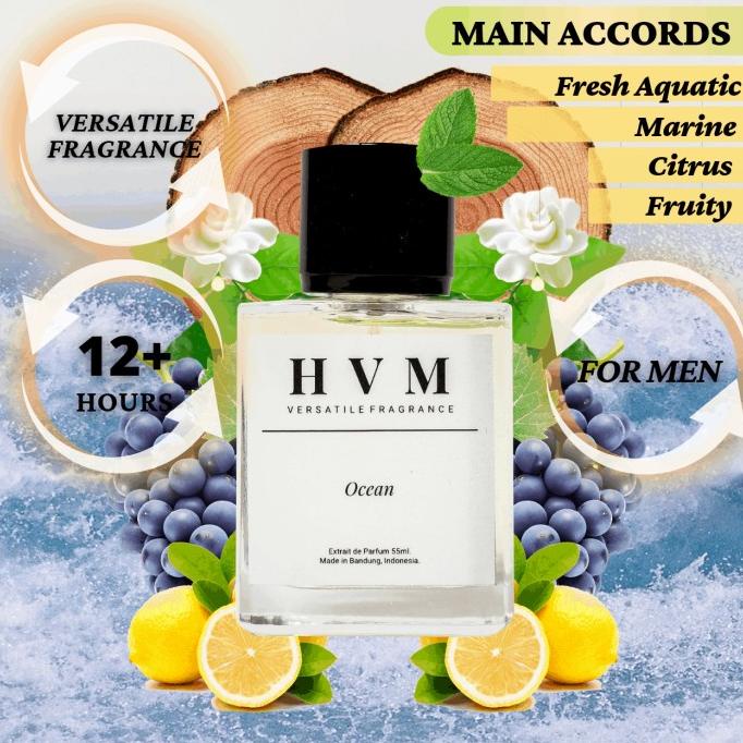 Hvm Ocean Extrait De Parfum 55Ml Parfum Pria Parfum Cowok Parfum Laki