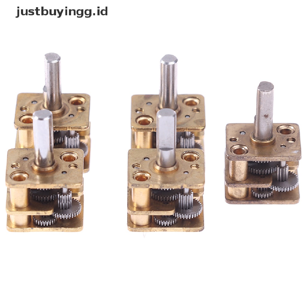 (Justbuyingg.Id) 5pcs Gearbox Reduksi N20 Bahan Metal Diy N20