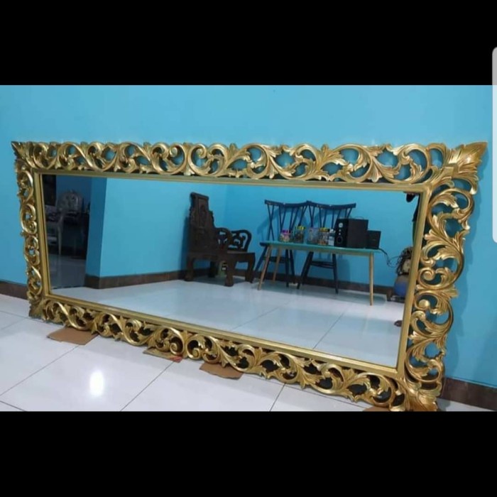 FIGURA KACA DINDING UKIR GOLD